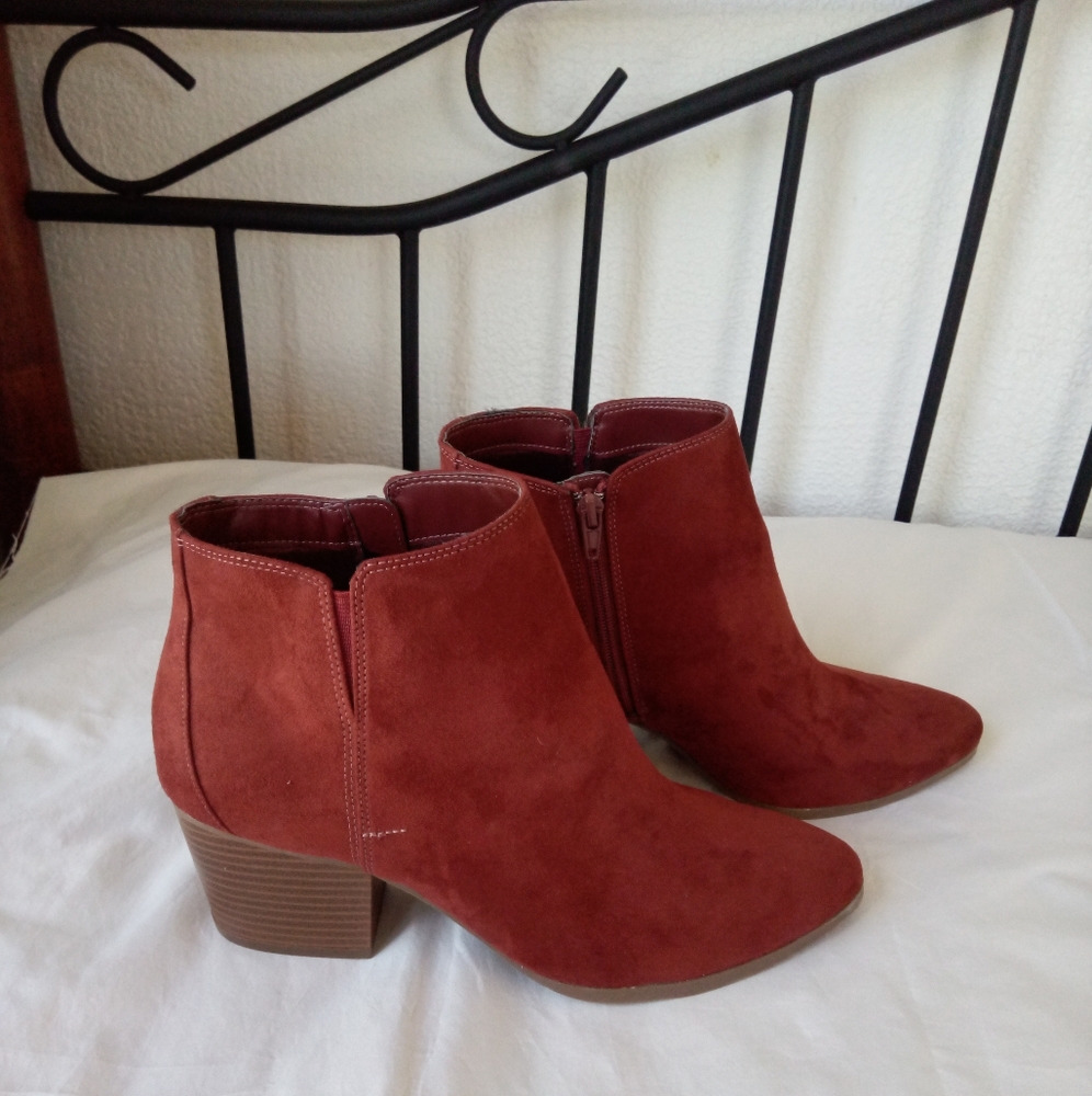 Ankle Boots Size 11 Rust Color New Without Tags - image 4